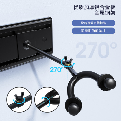 Multi-head guitar stand 5 sets 5 sets hanger electric bass guitar wall display stand spliced ​​groove plate guitar row rack