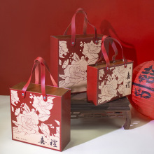 新款结婚喜糖盒大号喜糖袋超大糖果盒零食袋新中式手提伴手礼回礼