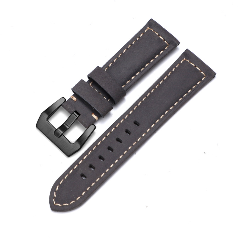 Aplicable iwatch correa de cuero genuino Apple correa de reloj applewatch8 Huawei GT3 Samsung S1 Pena Mar