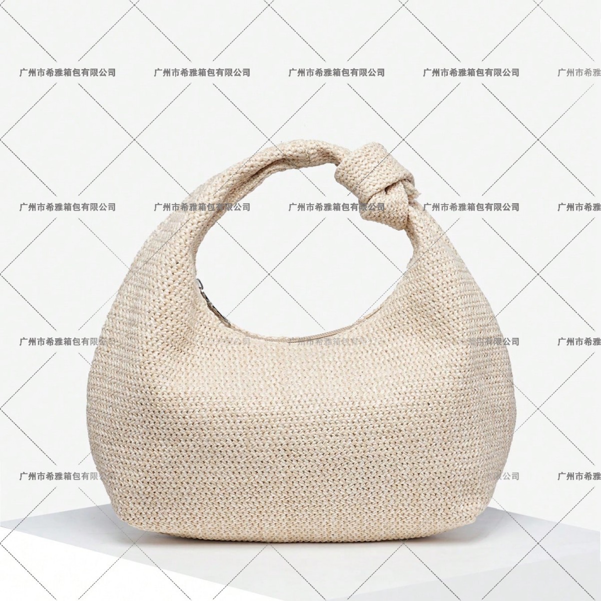 Women's Retro Simple Casual Leopard Print Bohemian Hippie Hollow Out Single Shoulder Underarm Baguette Bag - Thumbnail 2