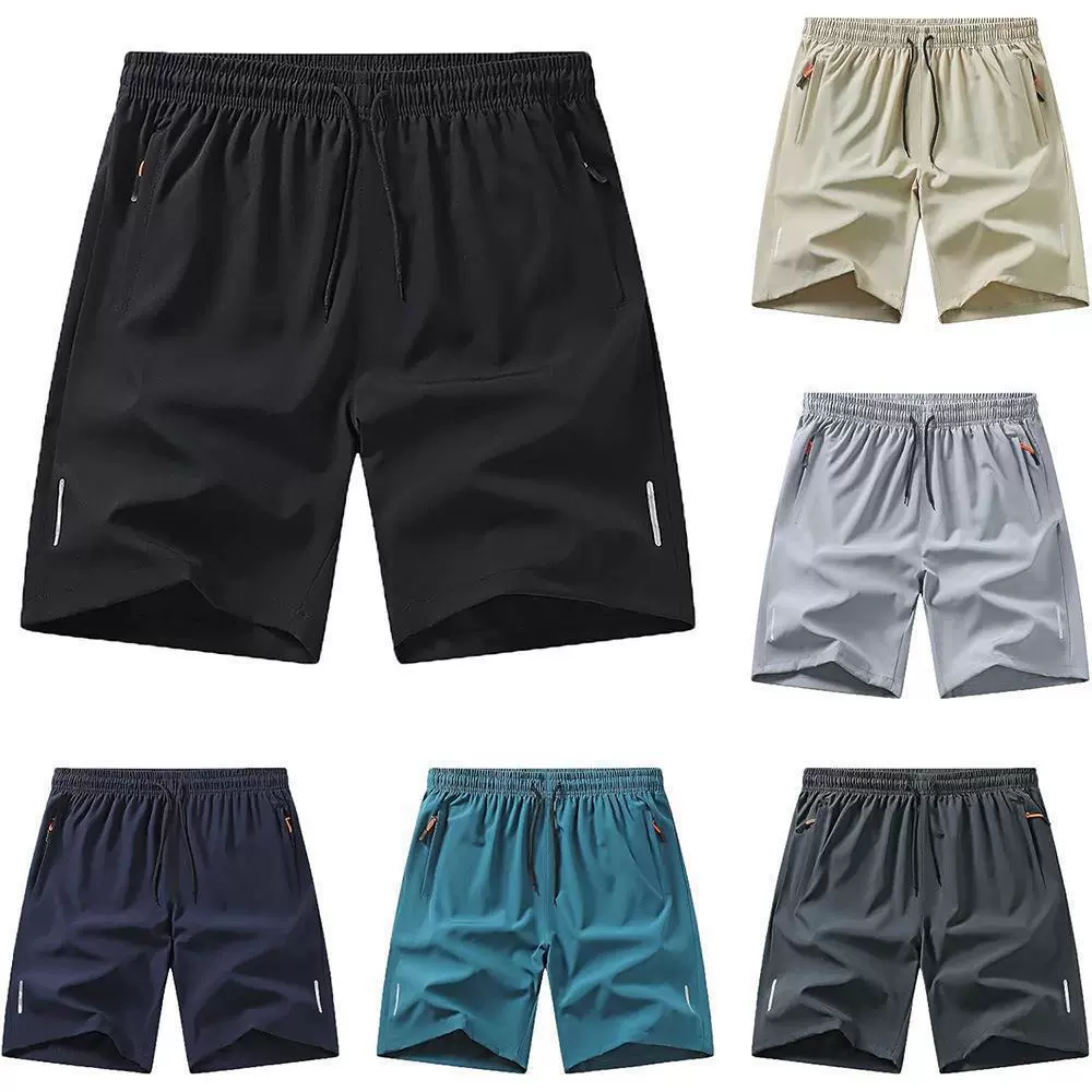 跨境外贸夏季男士运动休闲短裤2026新款宽松户外速干冰丝健身短裤