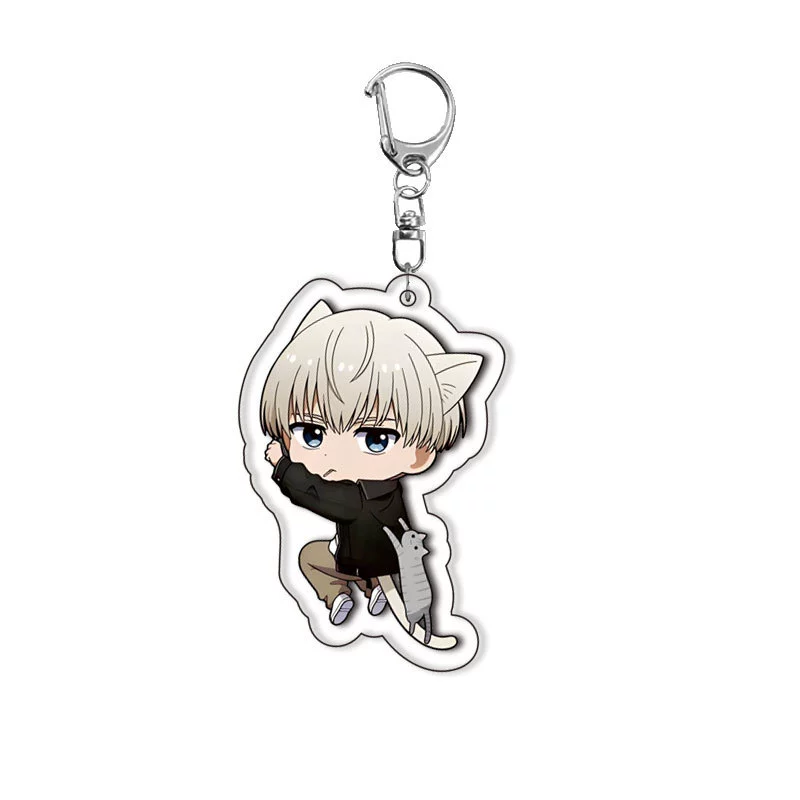 Windproof acrylic double-sided keychain, pendant, (Cross-border trading)