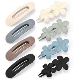 夏季韩式百搭发夹温柔花朵抓夹头饰女子后脑勺盘发一字抓夹发卡