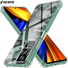 【迷彩太空壳】适用于Xiaomi小米PocoF4K40s手机壳半透明四角防摔
