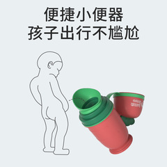 Children's portable urinal for boys, anti-fall and wear-resistant urinal, leak-proof toilet chamber pot, travel urinal