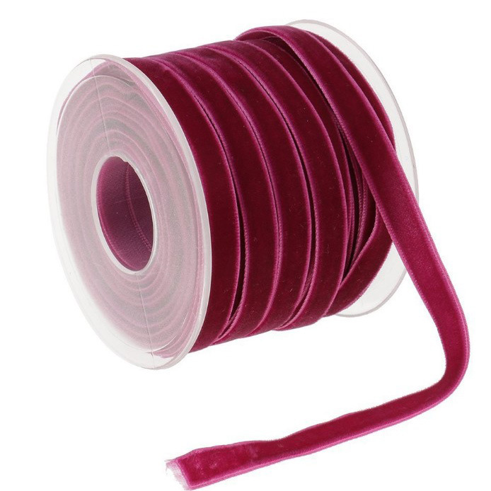 YZDIY 1cm banda de terciopelo unilateral ropa textil de nylon terciopelo correa de terciopelo collar cinta