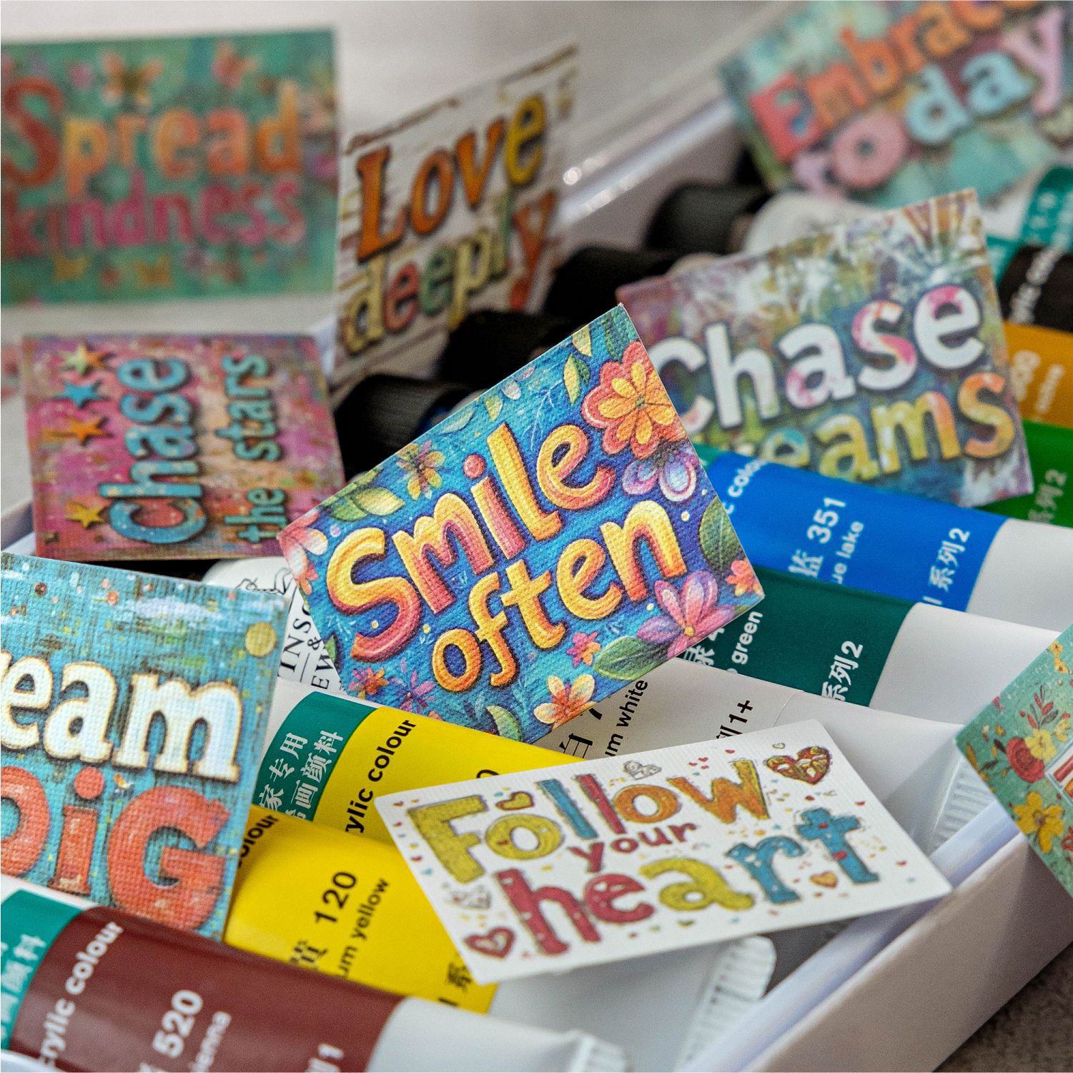 Bolso de pegatinas de papel de tela de poesía de azúcar, serie de caracteres de jardín, caracteres de texto de flores retro, pegatinas de material de cuenta simple