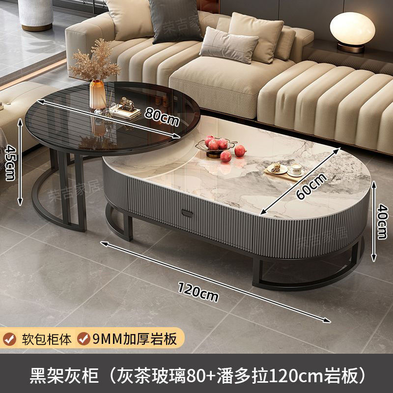 검은 프레임 회색 캐비닛 (회색 유리 80 판도라 120)