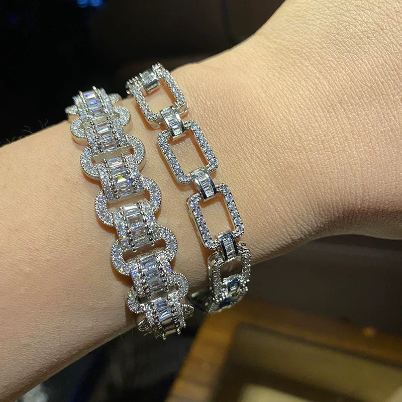 Chain, bracelet, jewelry, zirconium, high-quality style