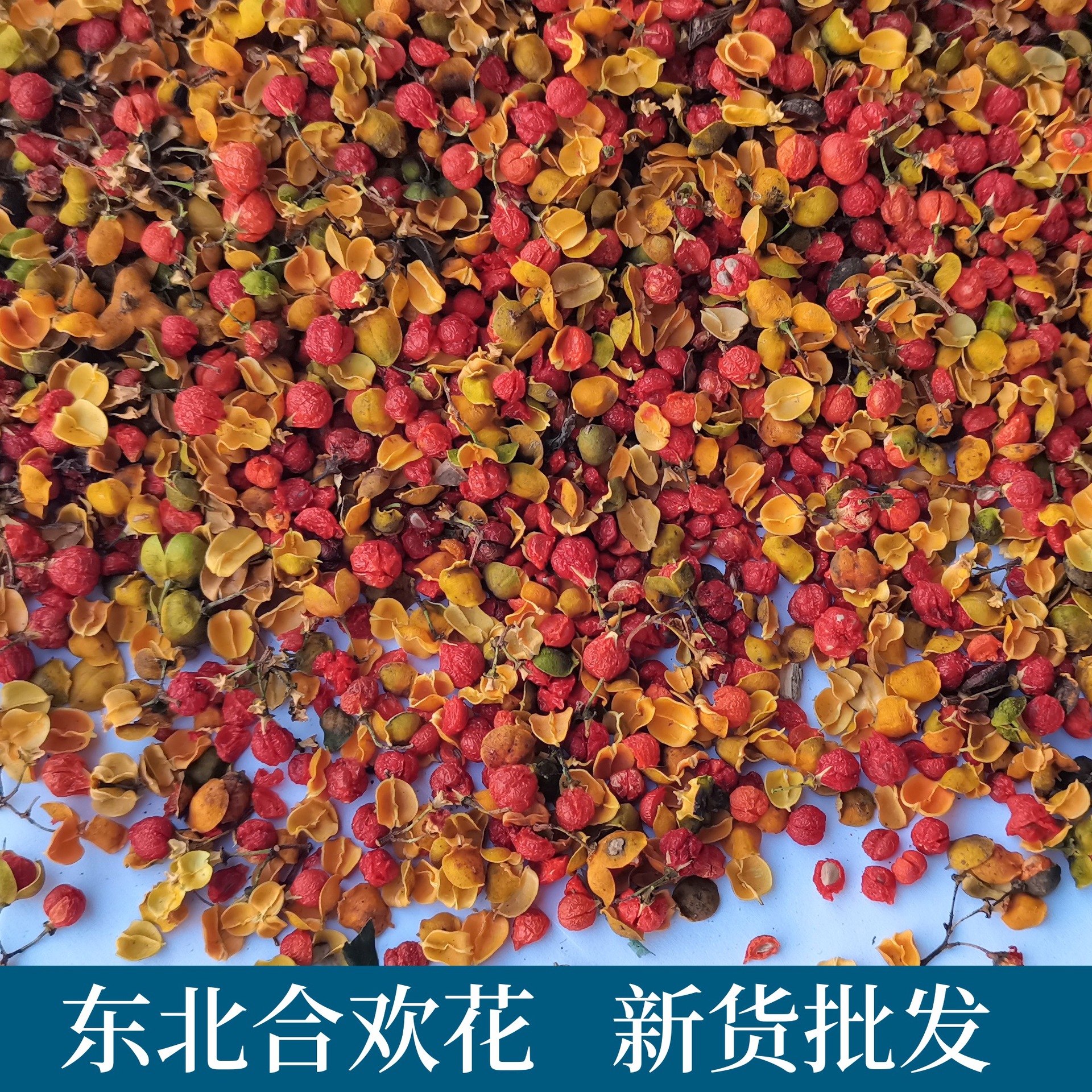 散装批发合欢花新货 东北壳合欢花 南蛇藤果中药材另有花草茶叶