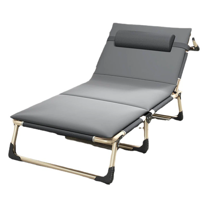 Раскладная кровать Односпальная офисная кровать для обеденного перерыва Портативный откидной стул Больничная сопутствующая кровать Простая кровать для сна Мартовская кровать