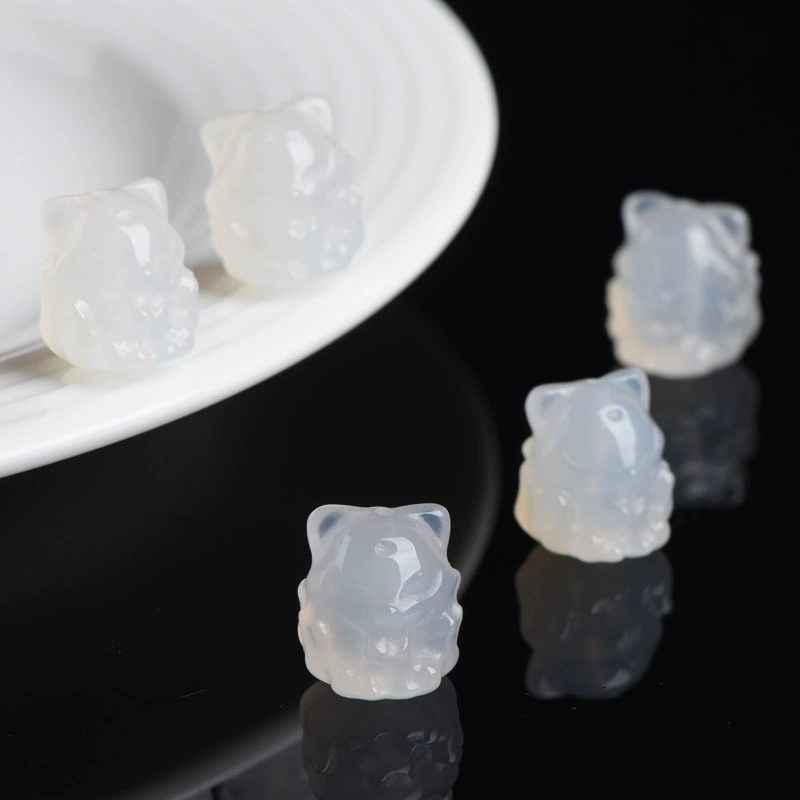 Beibeifu натуральный лед белый агат лиса личи замороженная лиса DIY аксессуары мелкие ювелирные изделия производители оптом