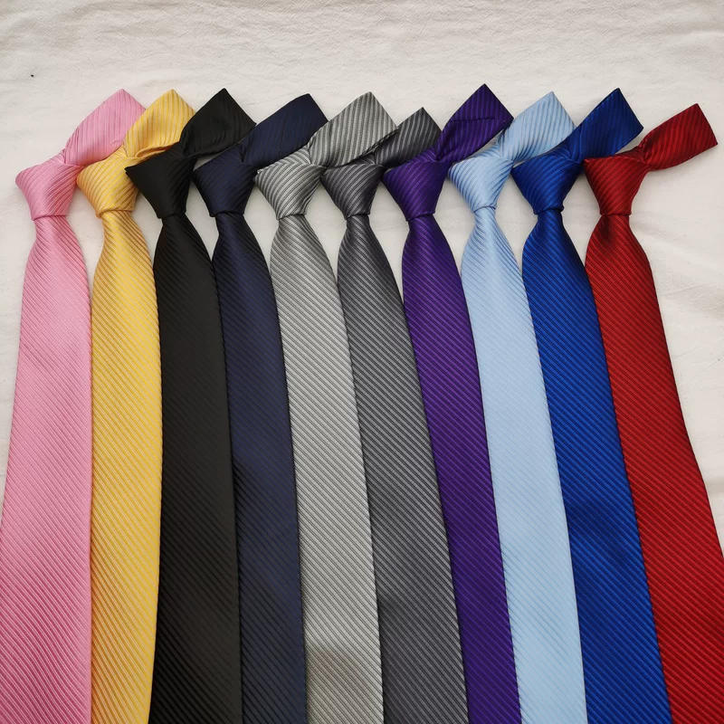 Tie male business solid color oblique pink pink golden black hidden blue gray purple blue wine red hand to puzzle female