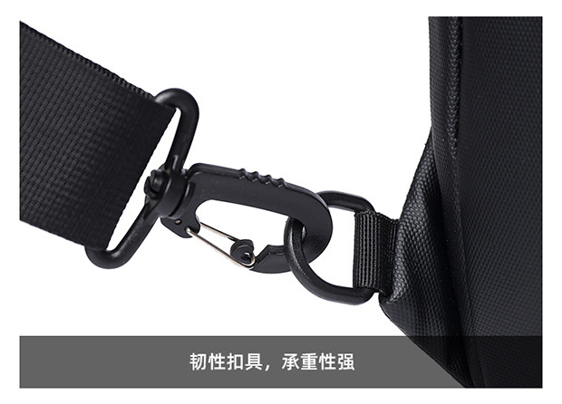 2024 Spring Sports chest backpacks, cross-border wholesale USB charging port bags, men's crossbody bags, fashionable single-shoulder bags undefined