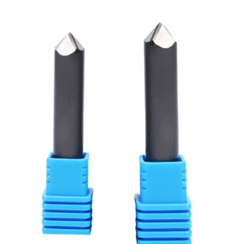 PCD hexagonal diamond stone milling bit for marble tombstone precision CNC engraving machine, lettering, point knife