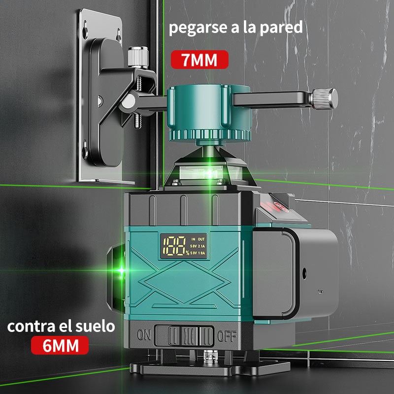 自动调平 高精度 16线 绿光水平仪 激光投线仪 室内外墙地两用