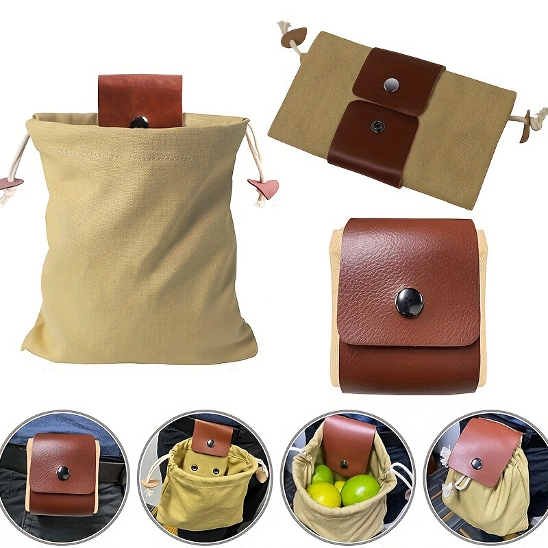 Outdoor Camping Foraging Bag Fruit Picking Bag Waist Hanging Tool Bag Foraging Bag Camping Waist Bag Storage Bag