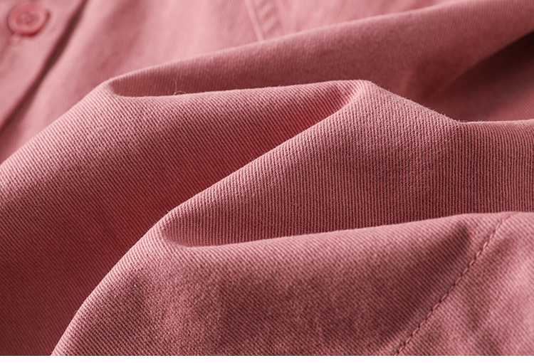 Giacca a camicia da donna in cotone con colletto maniche lunghe_voghion.com