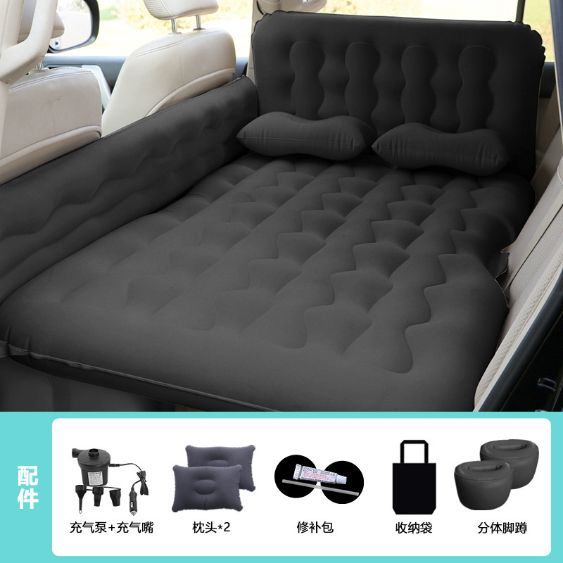Colchón inflable para coche suv suministros especiales para coche colchón inflable trasero cama de aire flocado colchón de coche