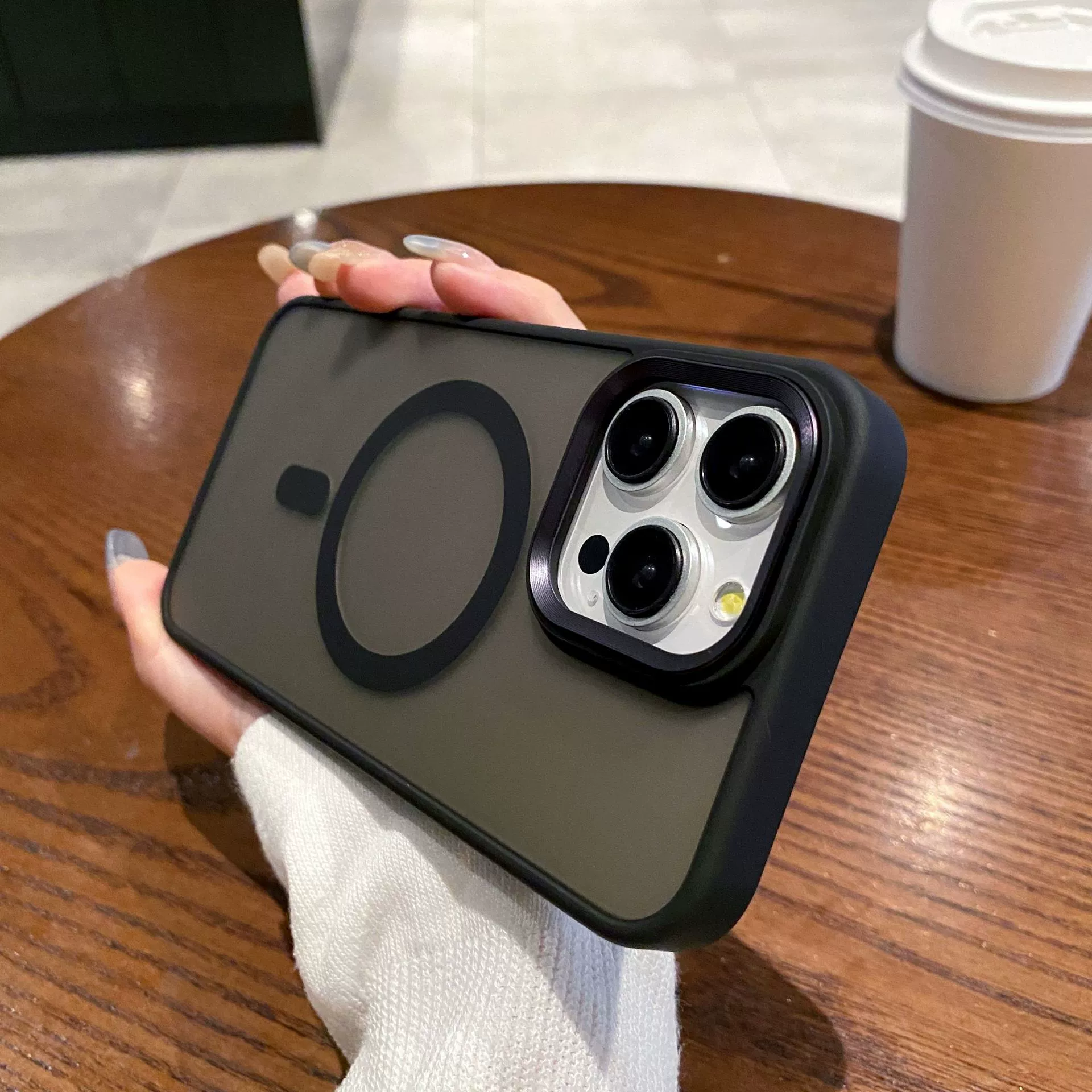 Чехол для iPhone, совместимый, фуксия, матовый, 13 Pro Max / 15 Pro Max