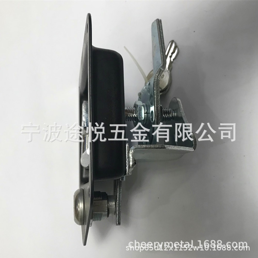 Factory supply stainless steel car tool box lock black spray plastic T-lock tool box lock RV lock fast clip