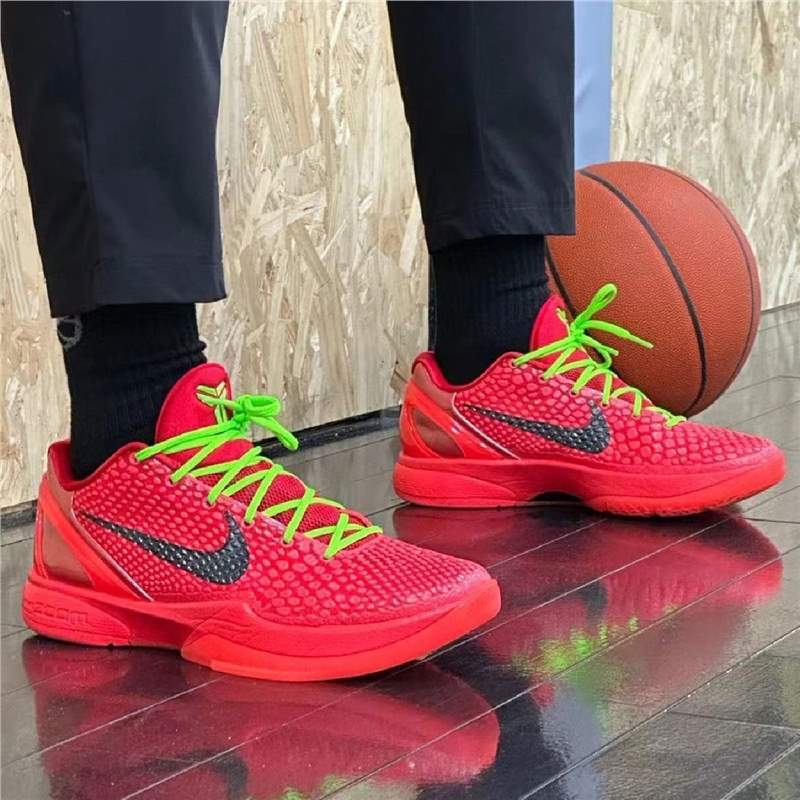 莆田コービー 6 世代バスケットボールシューズリバーサブルグリーンスパイダーマン Kobe6 男女兼用エアクッションカーボンプレート耐摩耗性オールスタースポーツシューズ|undefined