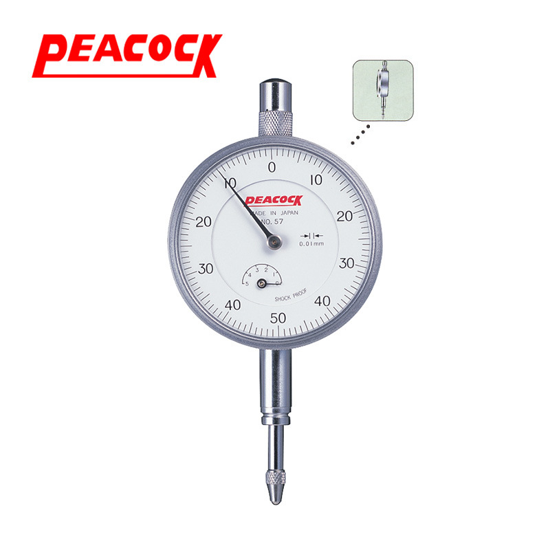 PEACOCK孔雀0.01mm指针式量表百分表57F