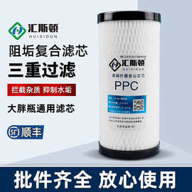 滤芯厂家10寸大胖PPC复合阻垢活性炭滤芯家用大胖滤瓶专用前置