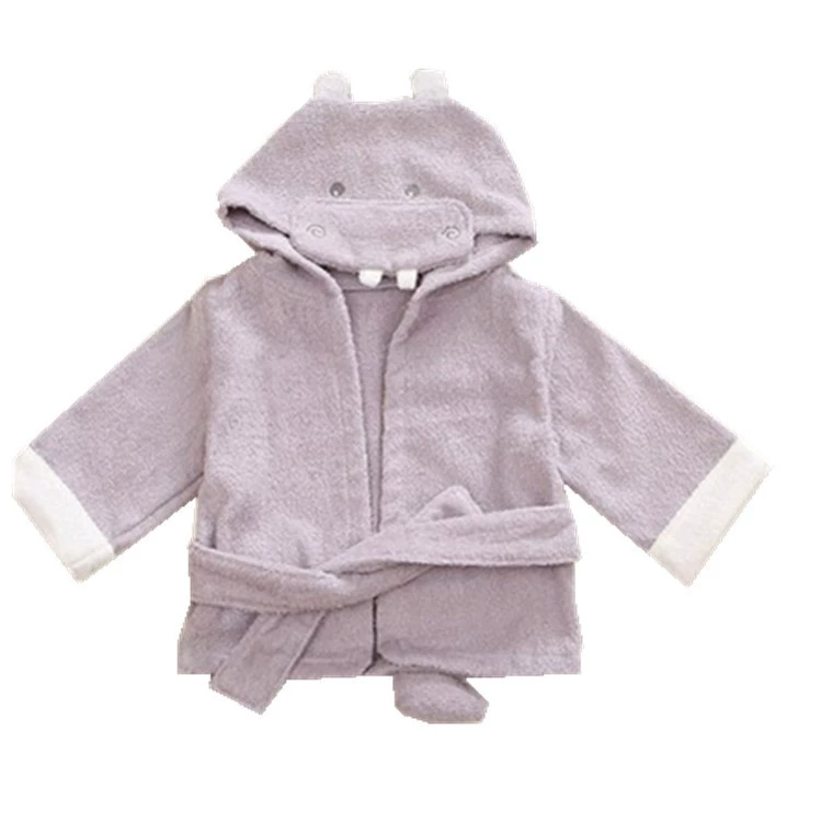 Cotton towel, children's bathrobe, cartoon hoody, European style, print