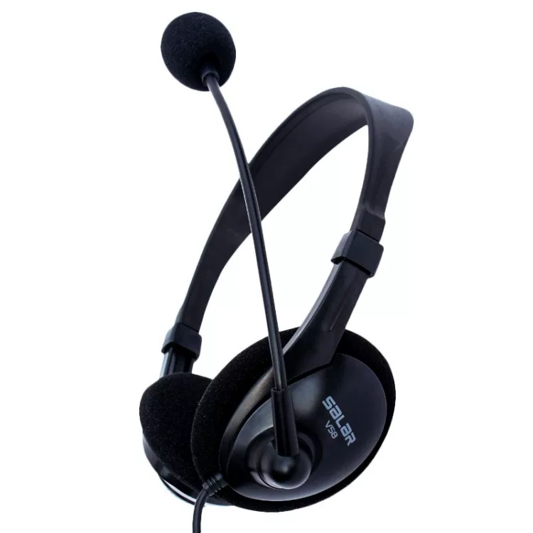 Laptop, headphones, entertainment microphone, plug