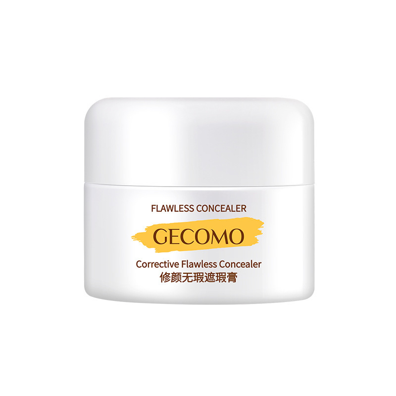 GECOMO Facial Repair Impeccable Concealer para cubrir los círculos oscuros de los ojos, acné, manchas de acné, iluminación de las ranuras lacrimales.