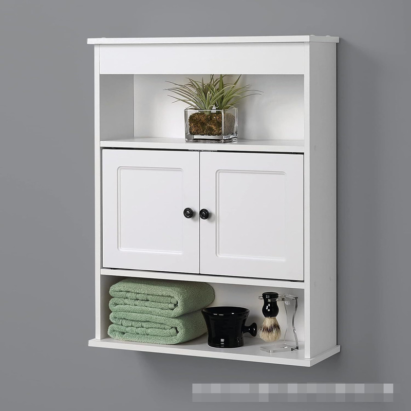 Modern Minimalist Style Bathroom Storage Cabinet with Double Doors and Suction Cup, Wall-Mounted Panel Furniture for Amazon Cross-Border Trade Modern Minimalist Style Bathroom Storage Cabinet with Double Doors and Suction Cup, Wall-Mounted Panel Furniture for Amazon Cross-Border Trade