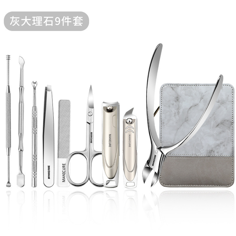 Kit de cortador de uñas doméstico portátil de corte de uñas, pinzas de corte de nariz y cabello, un solo paquete de cortador de uñas