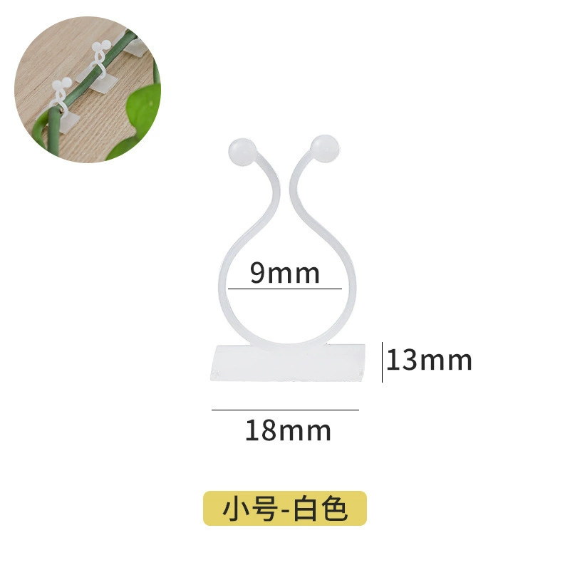 Wall Plant Fixer Green Looplasty — self-adhesive PP vine hooks, small/medium/large