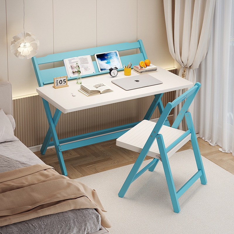 Installation-Free Folding Desk Student Home Bedroom Study Table Office Work Computer Table Homework Children's Writing Desk