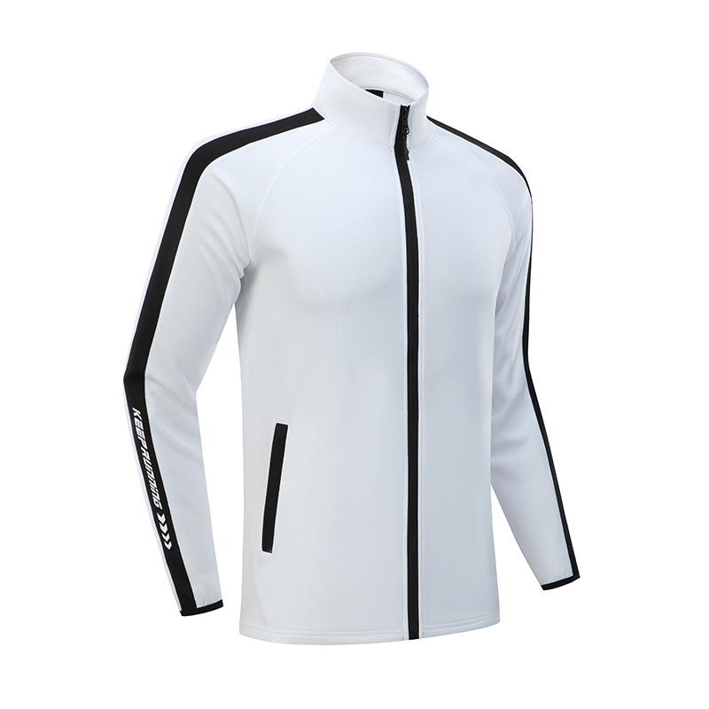Primavera y otoño hombres y mujeres AD deportes chaqueta casual de secado rápido transpirable slim fit Plus tamaño fitness correr chaqueta con cremallera en stock