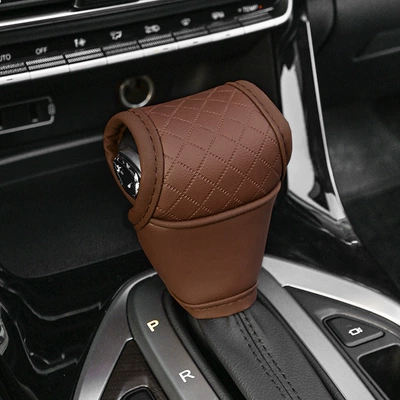 Sürətlər qutusu və əl tormozu başlıqları: Gear Shift Cover, Universal Accessories - automatic-side-block-cayenne-brown