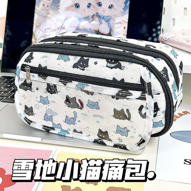 新款史迪仔痛包笔袋学生大容量高颜值多层文具收纳袋可爱日系ins|undefined