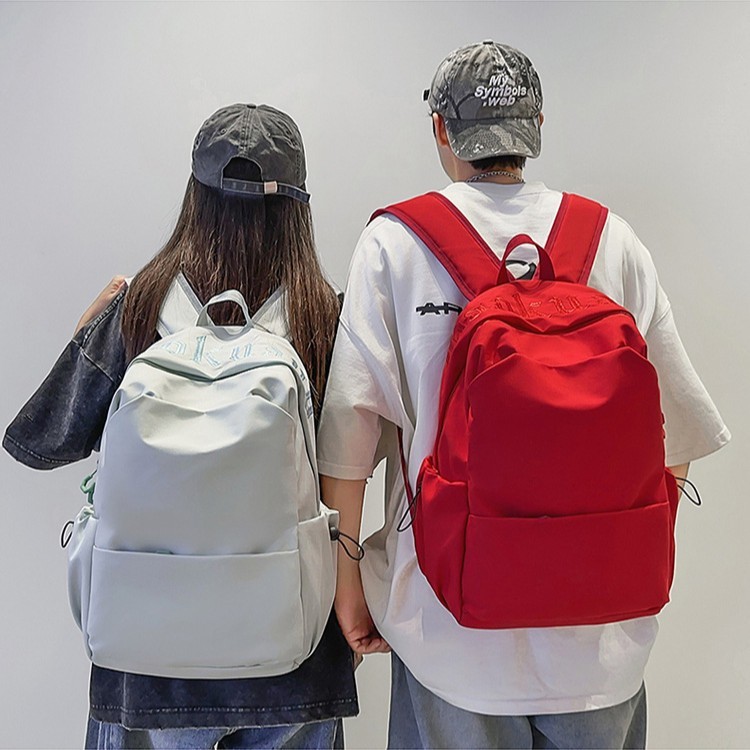 シンプルな無地大学生スクールバッグ女の子のための 2025 新しいトラベルバッグ大容量バックパックコンピュータバックパック|undefined