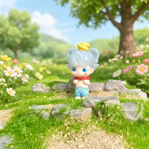 [卡通萌粒二创盲盒小摆件治愈系解压汽车装饰办公桌面手办潮玩礼品]