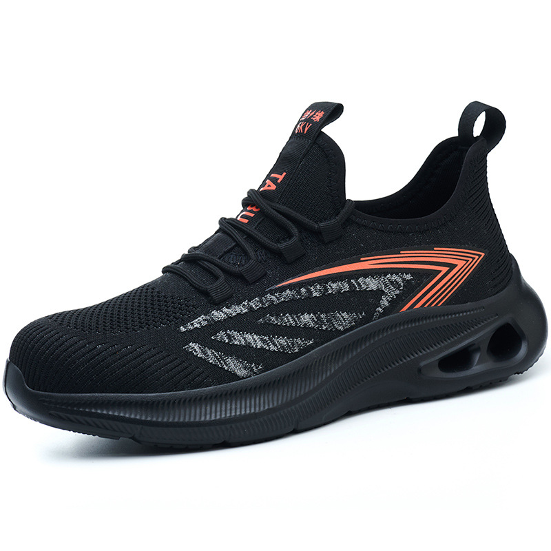 Zapatos de protección laboral ultraligeros para hombres anti-golpe, anti-perforación, anti-odor, anti-desgaste, aislamiento, zapatos de trabajo de protección