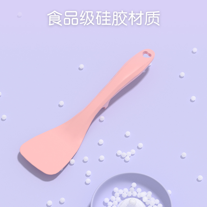 Manufacturer creative kitchen tools small silicone kitchenware set silicone spatula spoon egg beater set wholesale