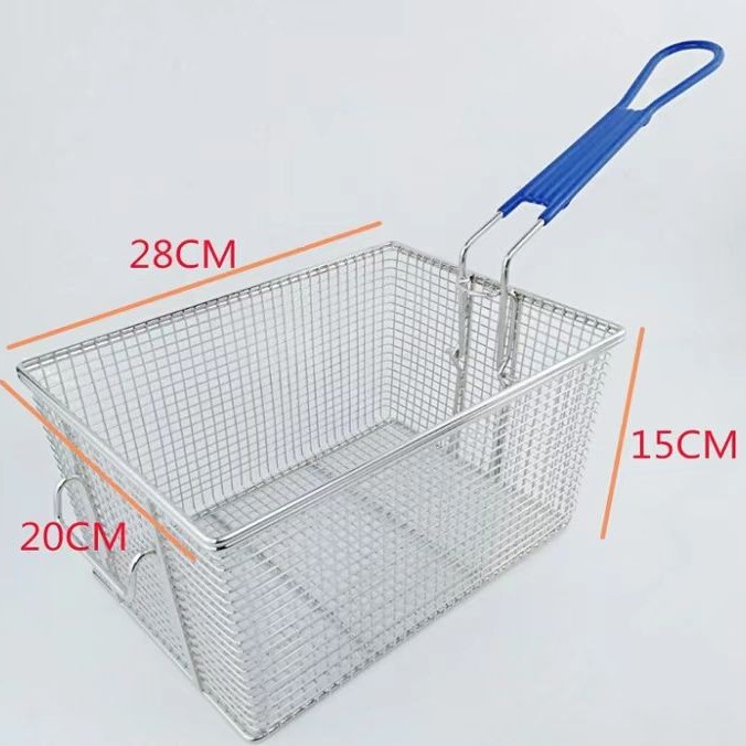 903 Electroplating Frying Basket Kitchen Food and Beverage Supplies Filter Screen Oil Leakage