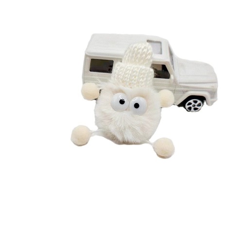 Elf charm, pom-pom accessory for chunky shoes, bold shoelace buckle, tiny shoe flower—Black and White Coal Ball style, ready-to-ship!