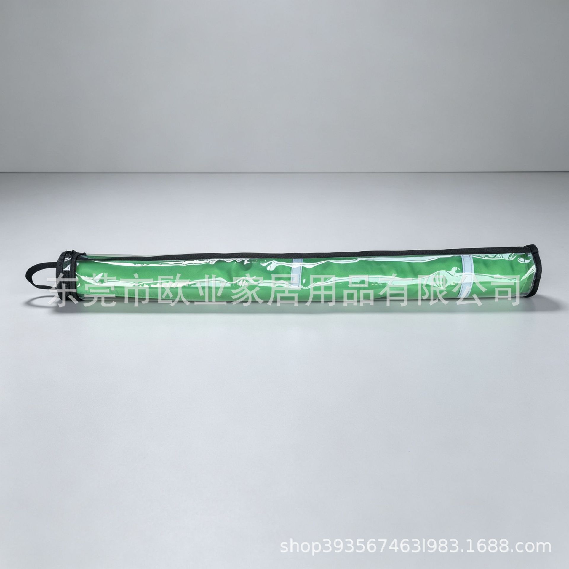 Cylindrical Zipper-Style Mahjong Mat Storage Bag, Rose Red Pvc Creative Reinforced Portable Tablecloth Storage Bag