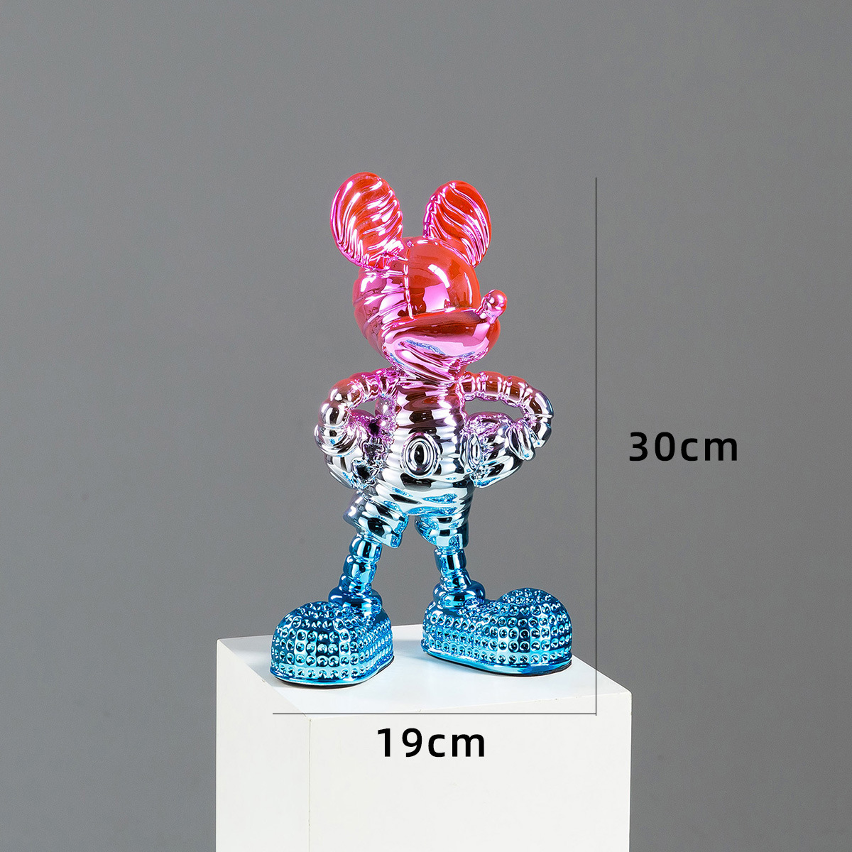 Diamante Rojo Azul Plata Mickey