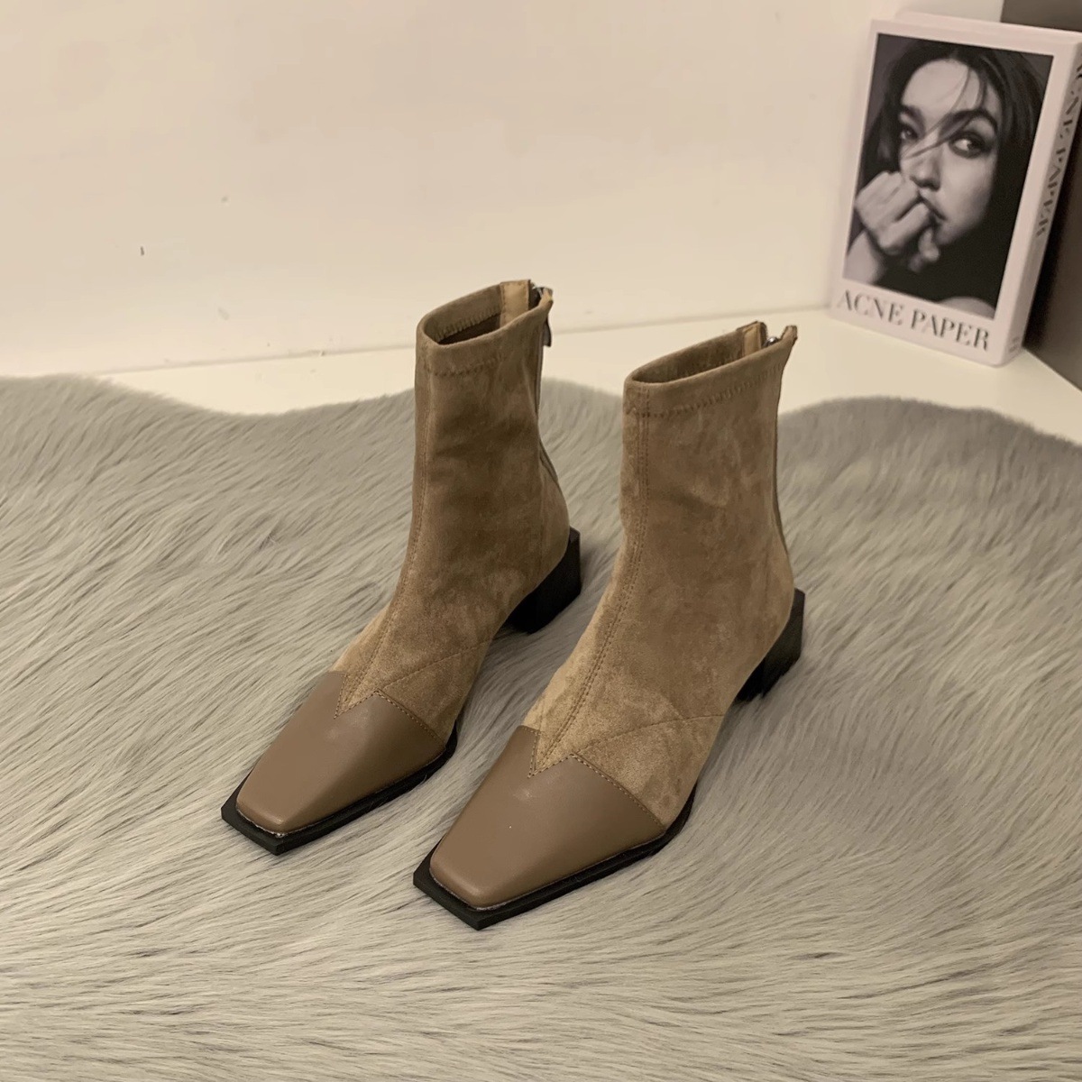 Xiaoxiangfeng children's high heels, slim ankle short bo, internet famous shoes, new 2024 autumn and winter Martin_voghion.com