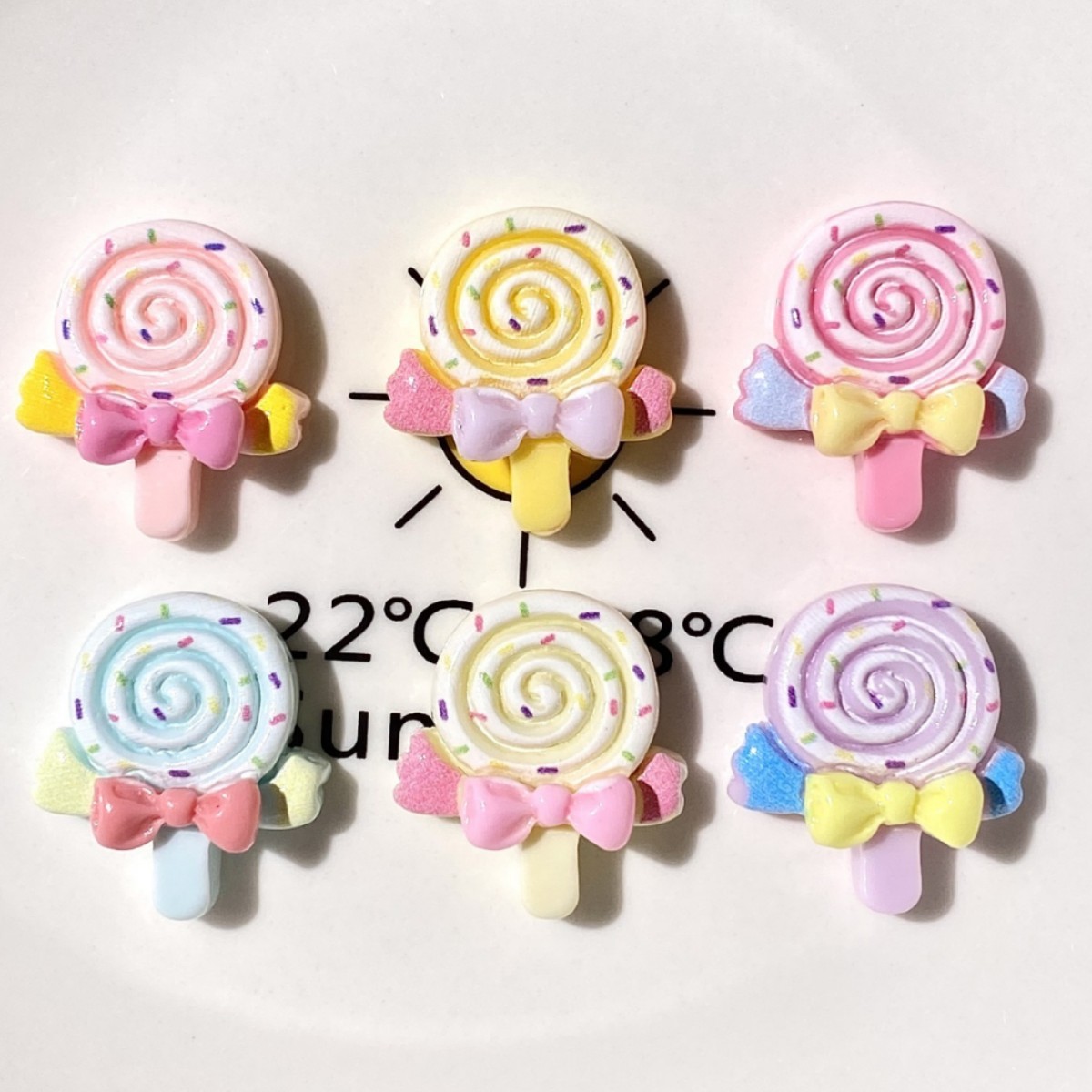 Colorful Lollipop Resin Accessories Diy Cream Glue Phone Case...