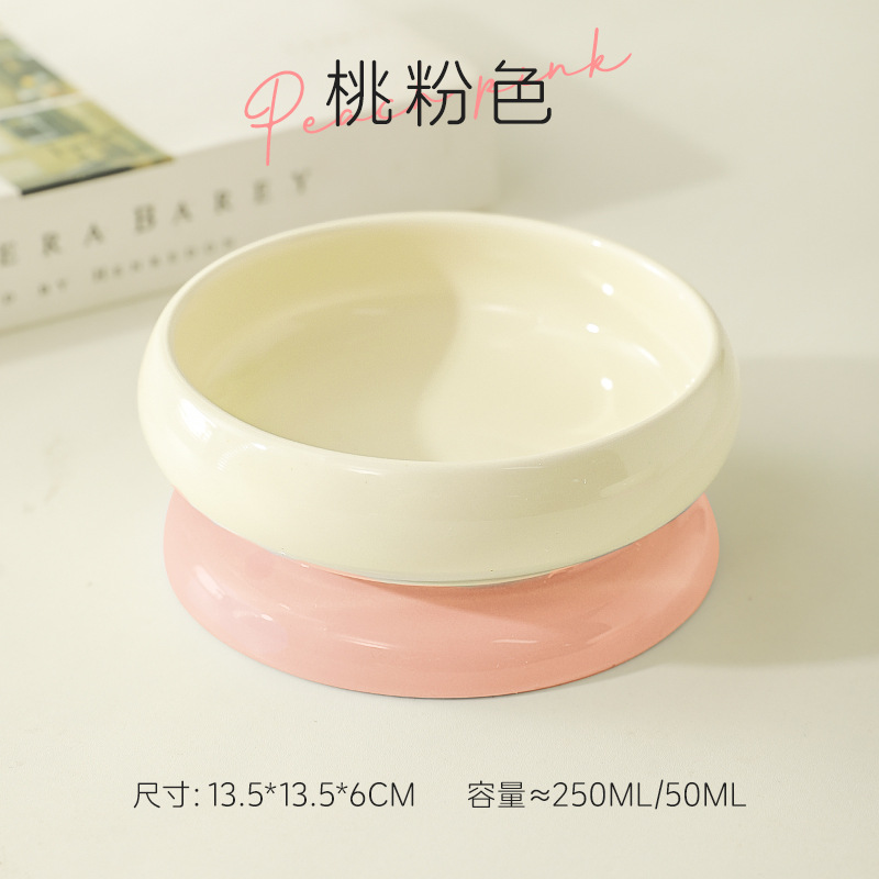 Tazón de cerámica para gatos, tazón de comida para gatos, tazón de comida para gatos, tazón para perros de pies altos, tazón de agua para bebidas, tazón de arroz para mascotas, tazón para gatos jóvenes