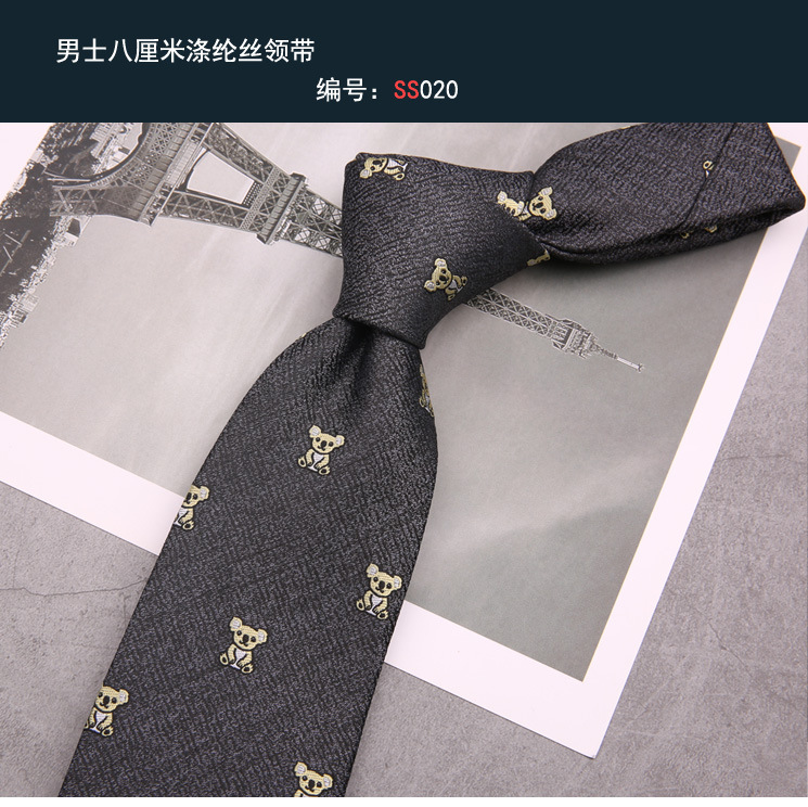 Ropa formal de los hombres de la boda del novio de los hombres de negocios Azul Rojo mano anudada traje de rayas patrón animal corbata